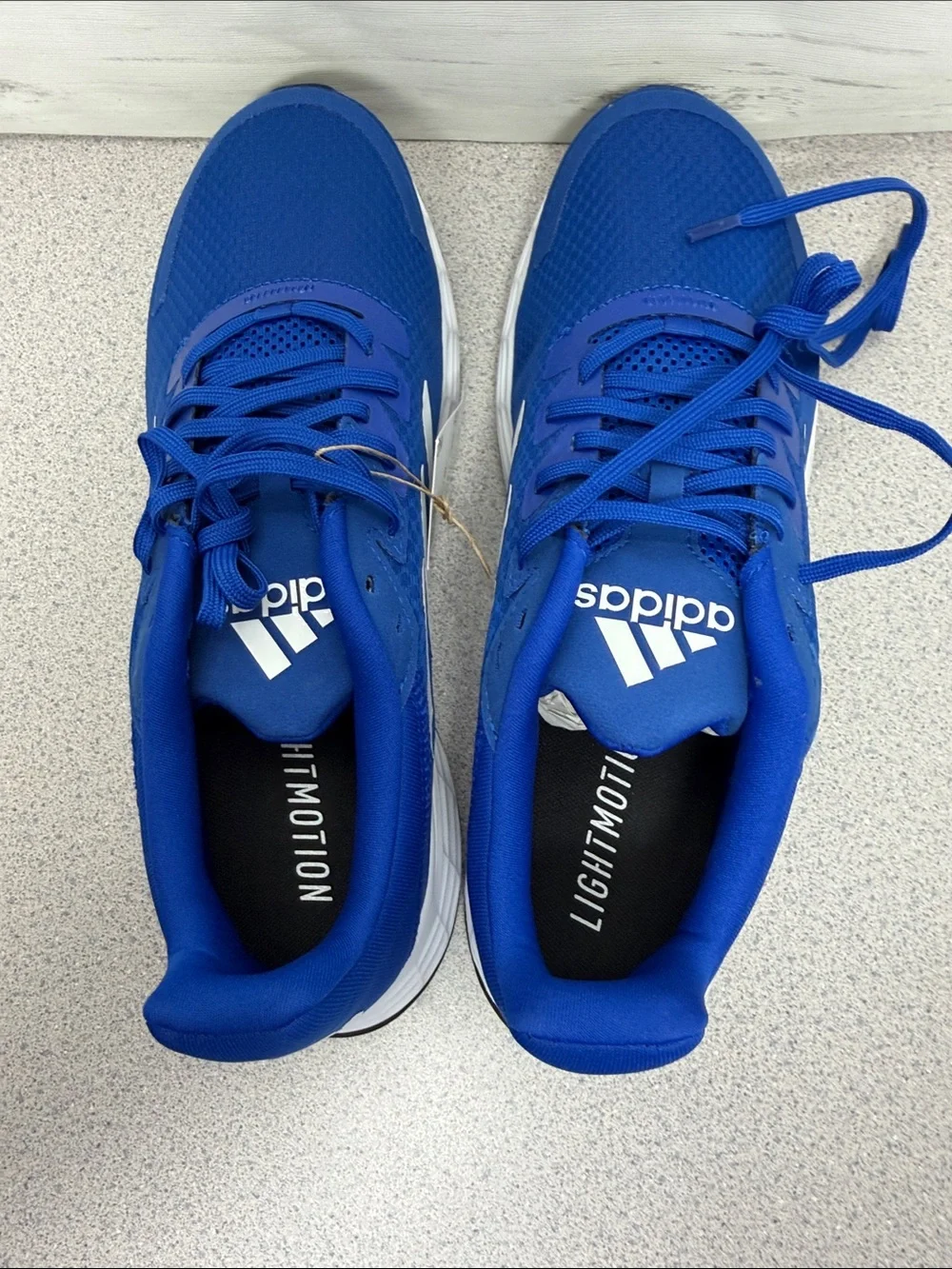 adidas Royal Blue Athletic Running Shoes with White Stripes